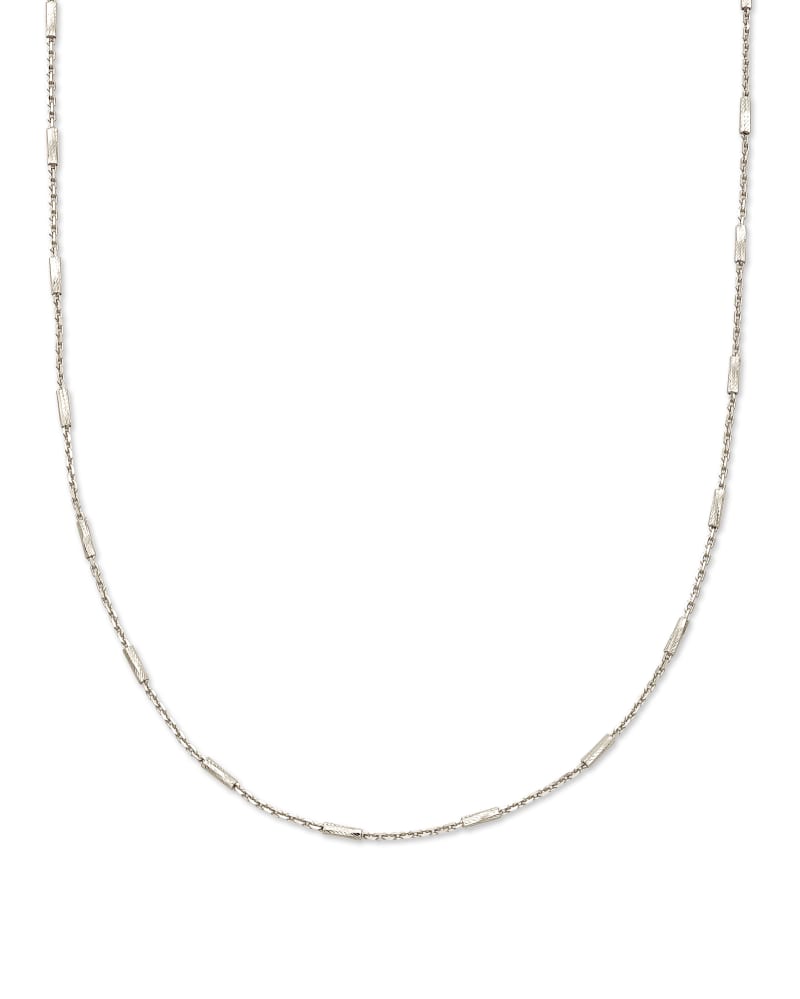 Roll Bar Chain Necklace in Sterling Silver image number 0